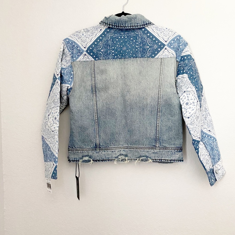 Anthropologie Blanknyc patchwork denim jacket - Picture 9 of 10